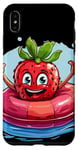 Coque pour iPhone XS Max River Tubing Amusez-vous avec ce superbe costume de fraise