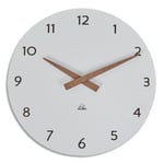 Alba Horloge murale - blanche nature et tendance Diamètre 30 cm