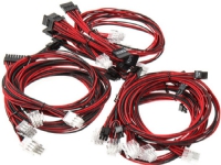 Super Flower Cables, svart og rød (SF-1000CS-BKRD)