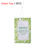 3 Pack Aromatherapy Bag Wardrobe Sachets Deodorizing Paper 3pcs Green Tea