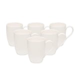 vivo by Villeroy & Boch – Basic White Coffee Mug White 260 ml Set 6 pieces, Dishwasher Safe, Microwave Safe, Ceramic Cup For Tea, Premium Porcelain