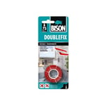 Dubbelsidig tejp Bison 6312504 Doublefix; 19 mm; 1,5 m; ofärgad