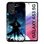 Cokitec Coque pour Samsung Galaxy A53 5G Manga Attaque Titans Levi Multicolore