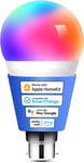 Meross Smart Bulb Smart Bulb Alexa Light Bulb B22 Compatible with Apple Homekit,