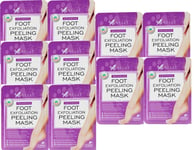 10 x Eclat  Pack of 2 Exfoliating Foot Peeling Masks for Softer Feet