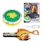 INFINITY NADO Toupie pour Enfants Jouets en métal, Beyblade Battle Tops Toupie Launcher Jouets garçons, Spinning Tops garçons à partir de 5 6 7 8 9 10 11 12 Ans, Starter Pack Lightning Leopard
