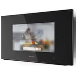 Faber K-Air 330.0615.671 80cm Smart Black and Light Brown Glass Wall Cooker Hood
