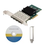 Annadue Carte réseau Fibre Gigabit 4 Ports, Carte réseau Ethernet Adaptateur Serveur 1000 Mbps avec matériau PCB de Haute qualité, Solide et Durable