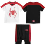 Adidas Kids Marvel Spider-Man Boys Summer Shorts T-Shirt Set DV0833