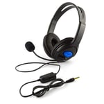 Casque de jeu filaire avec micro Casque a isolation sonore 40 mm Driver Bass Stéréo pour Sony PS3 PS4 Ordinateur portable PC Gamer Casque-Couleur 1