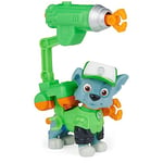 Paw Patrol, Movie Collectible Rocky Action Figure with Clip-on Backpack and 2 Projectiles, Kids’ Toys for Ages 3 and up