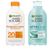 Garnier Ambre Solaire Ultra-hydrating Sun Cream SPF20 and After Sun Lotion Duo Set