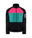 Nike Jordan Long Sleeve Black Zip Up Mens Winter Utility Jacket CT3380 010 Nylon - Size Small