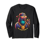 Cool Pigeon with Sunglasses and Microphone Urban Style Long Sleeve T-Shirt