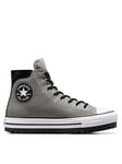 Converse Chuck Taylor All Star City Trek Waterproof Counter Climate Trainers - Beige, Black, Size 6, Men