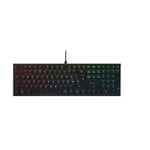 CHERRY MX 10.0N RGB, Flat Mechanical Gaming Keyboard, Swiss Layout (QWERTZ), Wired, Original CHERRY MX LOW PROFILE RGB SPEED Switches, Black