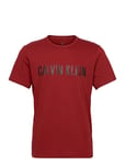 S/S Crew Neck *Villkorat Erbjudande Underwear Night & Loungewear Pyjama Tops Röd Calvin Klein