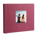 goldbuch Bella Vista 26808 Album Photo à vis avec fenêtre 30 x 25 cm avec 40 Pages Blanches avec intercalaires parchemin