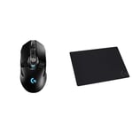 Logitech G903 LIGHTSPEED Wireless Gaming Mouse, HERO 25K Sensor, 25,600 DPI, RGB & G240 Cloth Gaming Mouse Pad, Optimised for Gaming Sensors, Moderate Surface Friction, Non-Slip Mouse Mat