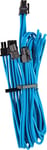 Câbles PCIe (connecteur double) type 4 Gen 4 à gainage individuel CORSAIR Premium – bleus