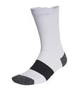 adidas Mens Running Socks 1pack - White, White, Size L, Men