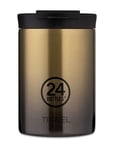 Travel Tumbler Home Tableware Cups & Mugs Thermal Cups Gold 24bottles