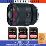Canon RF 50mm f/1.2L USM + 3 SanDisk 128GB Extreme PRO UHS-II 300 MB/s + Guide PDF '20 TECHNIQUES POUR RÉUSSIR VOS PHOTOS