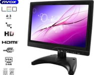 Automotive Led Hd 10Cali Hdmi Vga Usb Av Bnc 12V 230V... (Nvox Pc1018 Hd)