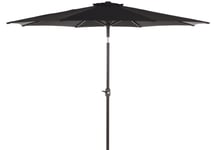 Surla solskydd parasoll, med vev och tiltfunktion Ø 3m svart/svart.