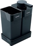 BLANCO Worktop Organiser Dispenser for Kitchen Sinks | XXX ml Capacity, soap, Detergent | Cleaning Container for Utensils & drip Tray | Dishwasher Safe, Black/Grey