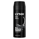 Lynx Black Deodorant Bodyspray for Men, 150ml