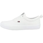 Tommy Jeans Women Vulcanised Trainers, White (White), 39 EU