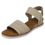 Ladies Skechers Low Wedge Sandals - Desert Kiss 31440