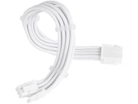 Silverstone Silverstone Power Supply Extension Cable Sst-Pp07e-Pci8w-V2, Pcie 8Pin (6+2) (White, 30Cm)