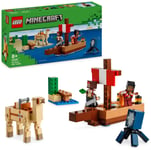 LEGO Minecraft The Pirate Ship Voyage Building Toy Set 21259