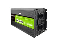 Green Cell Przetwornica napicia PowerInverter LCD 48 V 5000W/10000W Przetwornica samochodowa z wywietlaczem - czysty sinus 10 kVA Svart