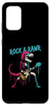 Coque pour Galaxy S20+ Rock & Rawr T-Rex – Jeu de mots drôle Rock 'n Roll Dinosaure Rockstar