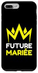 Coque pour iPhone 7 Plus/8 Plus Future Mariée Couronne Dorée OR Mariage Femme Costume EVJF