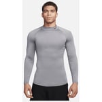 Nike Pro Men's Dri-FIT Fitness Mock SMOKE GREY/BLACK, storlek Small