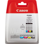 Canon 0386C004/CLI-571 Ink cartridge multi pack Bk,C,M,Y Blister 7ml P