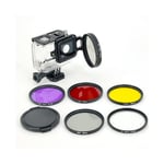 LINGLE 58mm linsfilter kit för GoPro Hero 5 Black