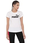 Puma ESS Logo Tee T-Shirt Femme, White, XS