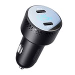 Joyroom 70W Dual Billaddare 2x USB-C med Digital Display
