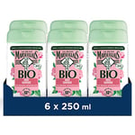Le Petit Marseillais | Gel Douche Rafraîchissant BIO Rose Sauvage (lot de 6 flacons de 250 ml) – 98% d'ingrédients d'origine naturelle et pH neutre pour la peau – Emballage recyclable et rechargeable