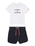 Baby Th Logo Short Set Patterned Tommy Hilfiger