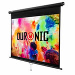 Duronic Projector Screen MPS80/43 Manual Pull Down HD Projection Screen For | Sc