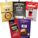 98 FLAVIA LAVAZZA ESSENTIAL SELECTION DRINKS SACHETS ORO. REAL MILK FROTH. ROSSA