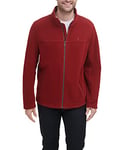 Tommy Hilfiger Men's Classic Zip Front Polar Fleece Jacket, Red, XXL
