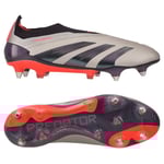 adidas Predator Elite Laceless SG Vivid Horizon - Silver/Svart /Röd - Soft Ground (SG), storlek 40