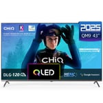 CHiQ U43QM9G Téléviseur 43 Pouces (108 cm), 4K UHD, QLED, HDR10, DLG 120Hz, MEMC, Google TV
